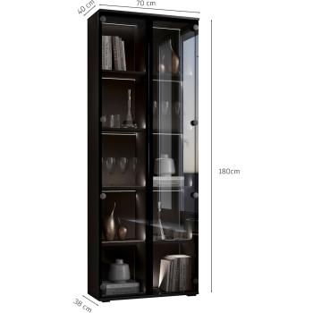 Wymiary: Witryna stojąca FIGO 04 czarny