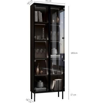 Wymiary: Witryna stojąca FIGO 04 czarny