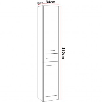 Wymiary: Szafka łazienkowa wysoka SLIM SL1