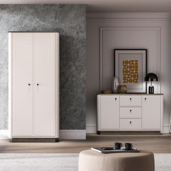 Szafa BORS 08 dąb windmill ciemny / kaszmir