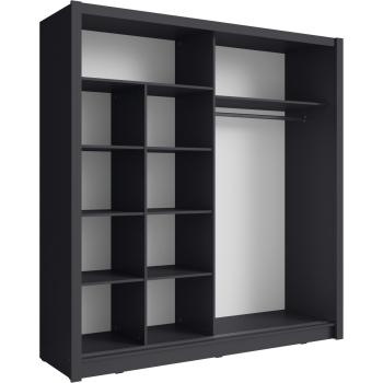 Szafa przesuwna z lustrem 154 BAKI 10 szary grafit