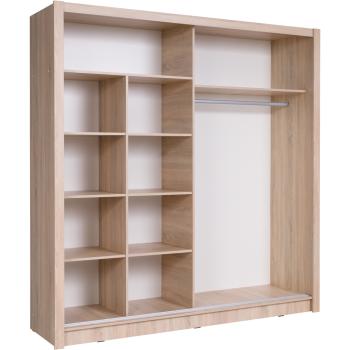 Szafa przesuwna z lustrem 204 BAKI 12 dąb sonoma