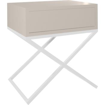 Stolik nocny SIENA kaszmir / biały