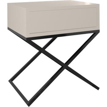 Stolik nocny SIENA kaszmir / czarny