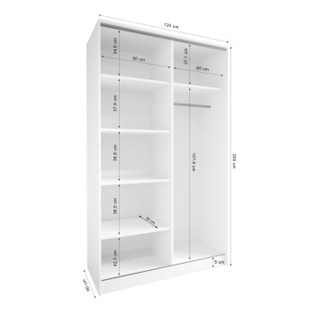 Szafa otwarta MERV K1 120 kaszmir