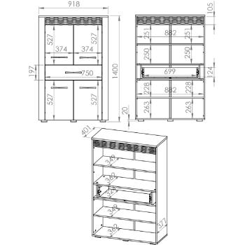 Wymiary: Komoda ARTAS AR06