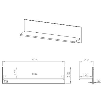 Wymiary: Półka CLINT 11