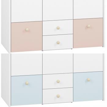 Opcjonalne fronty do szuflad na kółkach mebli kolekcji CESAR