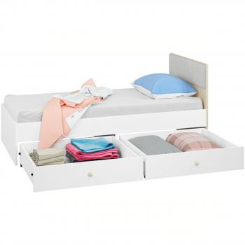 Łóżko 90x200 CESAR CS14 + Szuflady CESAR CS19 + Zagłówek ZAG07