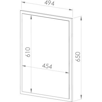 Lustro MEVIA 08 dąb artisan