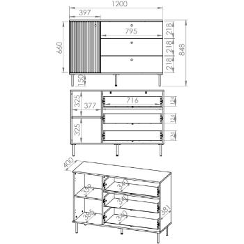 Wymiary: Komoda ALVARO 05