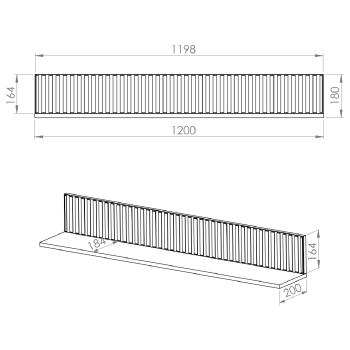 Wymiary: Półka ALVARO 09