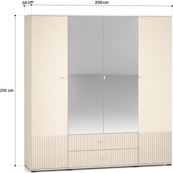 Wymiary: Szafa z lustrem ALVARO 23