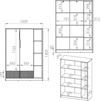 Wymiary: Komoda EMPOLI 05