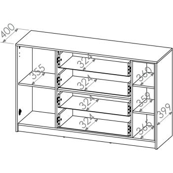 Wymiary: Komoda EMPOLI 06