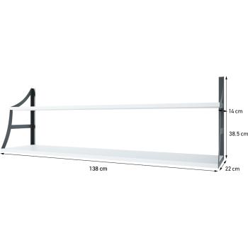 Wymiary: Półka JULIA DUO 138cm