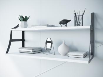 Półka JULIA DUO 90cm biały