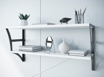 Półka JULIA DUO 90cm biały