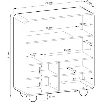 Wymiary: Regał ROND 05