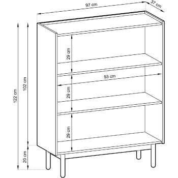 Wymiary: Komoda BOHO 04