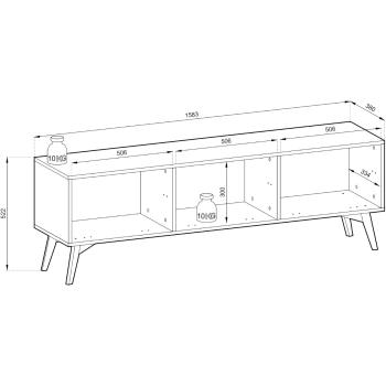 Wymiary: Szafka RTV WALD 01