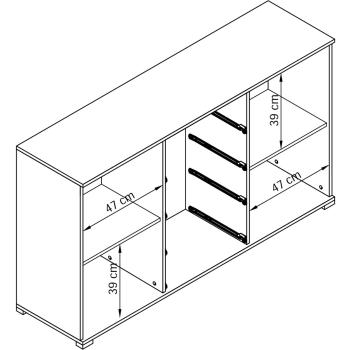 Wymiary: Komoda SIM 150