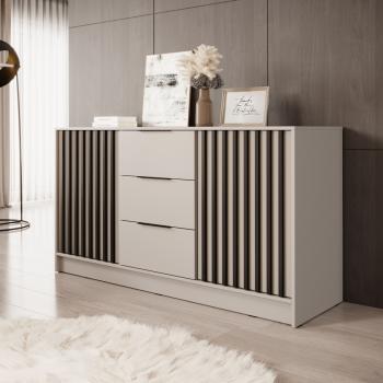 Komoda LAILA 3D kaszmir / czarny