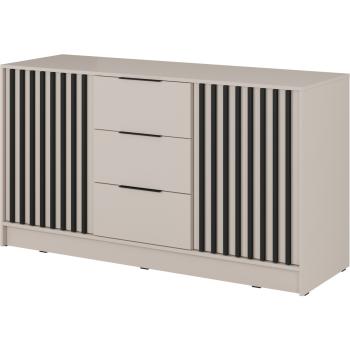 Komoda LAILA 3D kaszmir / czarny