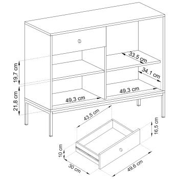 Wymiary: Komoda MONO 04