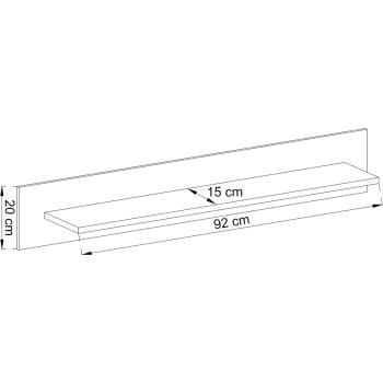 Wymiary: Półka NARDI 03