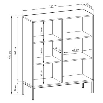 Wymiary: Komoda MOVA 06