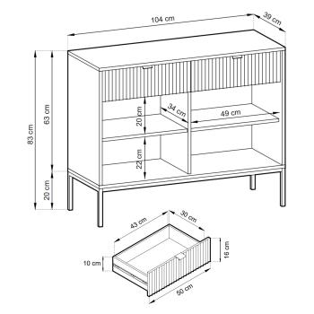 Wymiary: Komoda MOVA 01