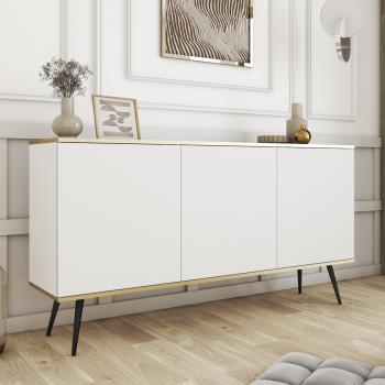 Komoda ARA K160 biały + czarny
