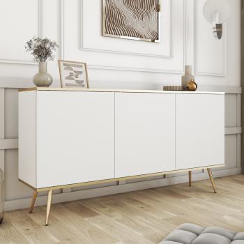 Komoda ARA K160 biały + złoty