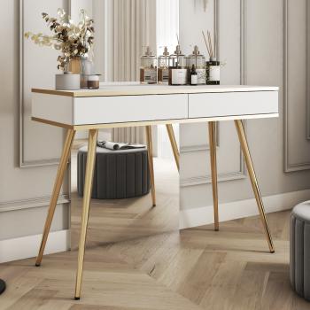 Toaletka ARA T102 biały + złoty
