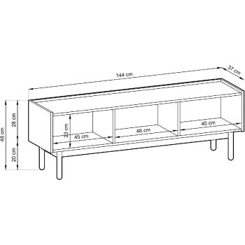 Wymiary: Szafka RTV BOHO 01