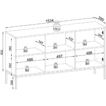 Wymiary: Komoda SENTO 06