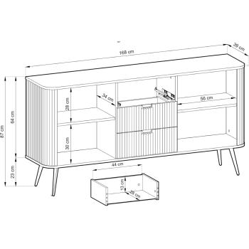 Wymiary: Komoda ZOVI 02