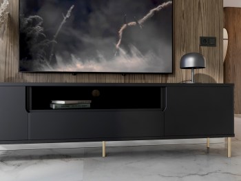 Komoda RTV RADIUS 180NZ czarny