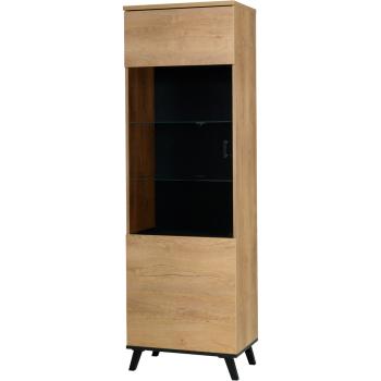 Witryna lewa JOHNNY JH2L dąb lefkas / czarny