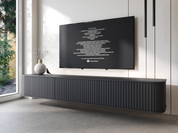 Komoda RTV wisząca ZYLIO 215 Czarny