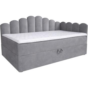 Łóżko dziecięce tapicerowane 90x160 NELA royal 115 prawe