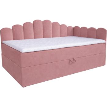 Łóżko dziecięce tapicerowane 90x160 NELA royal 14 prawe