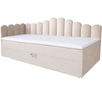 Łóżko dziecięce tapicerowane 90x200 NELA royal 102 lewe