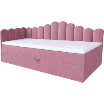 Łóżko dziecięce tapicerowane 80x200 NELA royal 14 lewe