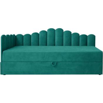 Łóżko dziecięce tapicerowane 90x200 NELA royal 33 lewe