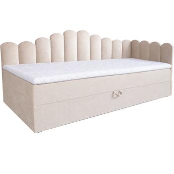 Łóżko dziecięce tapicerowane 90x200 NELA royal 102 prawe