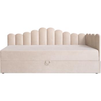 Łóżko dziecięce tapicerowane 80x200 NELA royal 102 prawe