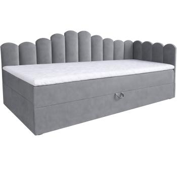 Łóżko dziecięce tapicerowane 80x200 NELA royal 115 prawe