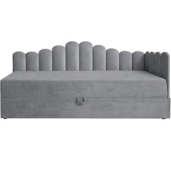 Łóżko dziecięce tapicerowane 80x200 NELA royal 115 prawe